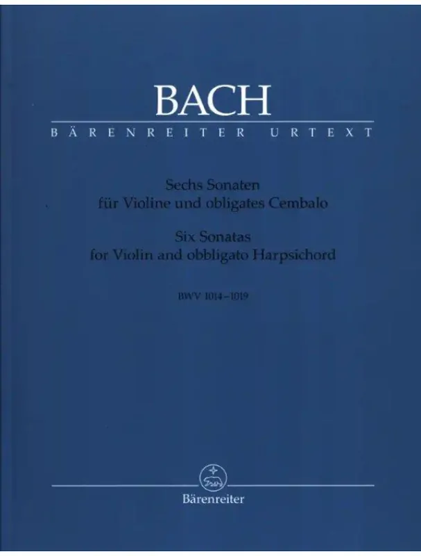 Top Prodej J.S. Bach 6 Sonatas for Violin and Obbliagato Harpsichord BWV 1014-1019 (noty na housle, klavír)