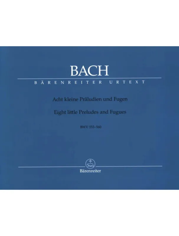 J.S. Bach 8 Little Preludes and Fugues BWV 553-560 (noty na varhany) Nejprodávanější