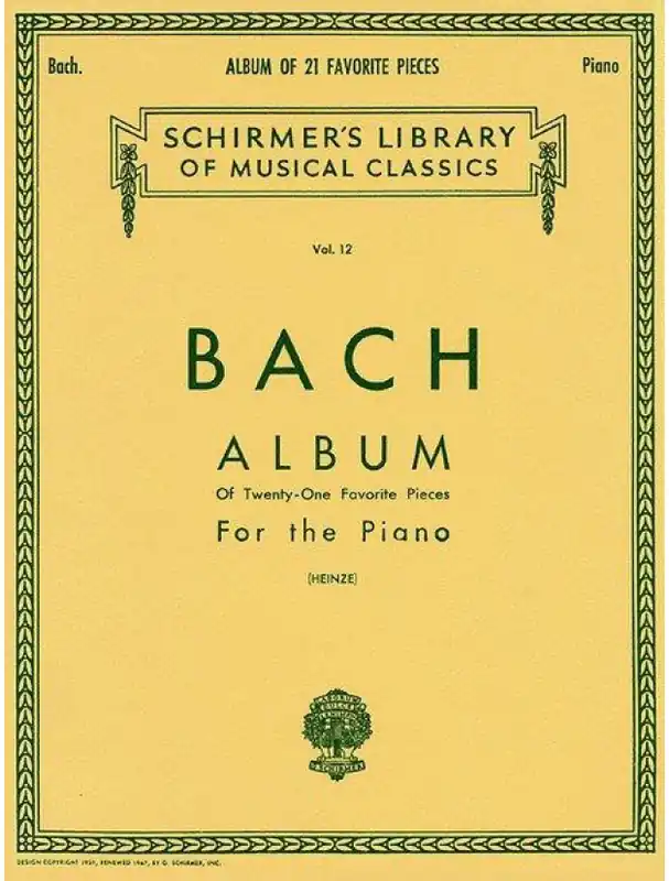 J.S. Bach Album (noty na klavír) Horká Nabídka