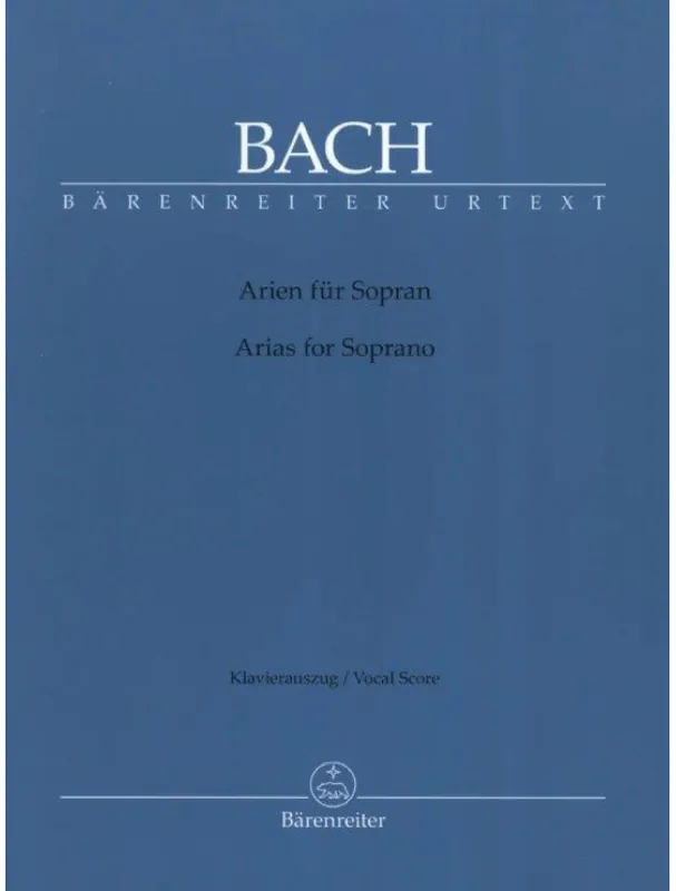 J.S. Bach Arien für Soprano - SATB (noty na klavír, zpěv) Akční Cena