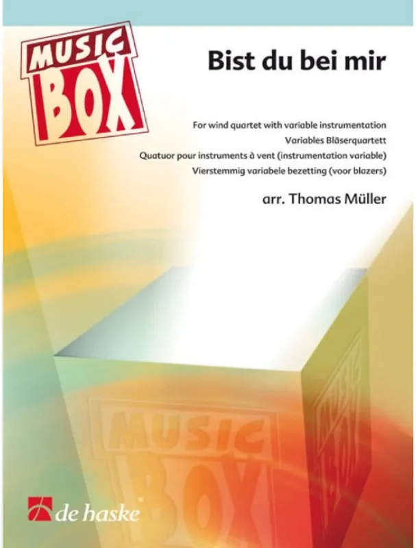 Přímo Od Výrobce J.S. Bach Bist du bei mir (noty pro 4-členný flexibilní orchestr, party, partitura)