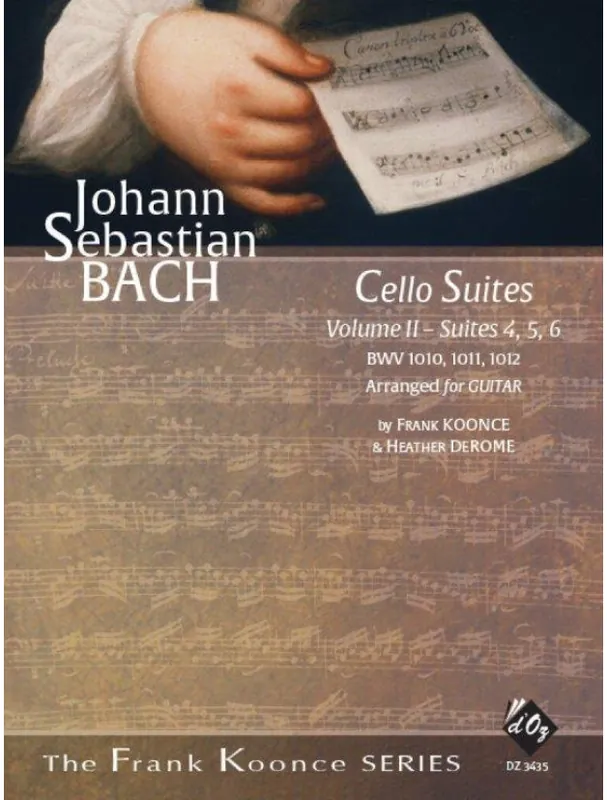 J.S. Bach Cello Suites, Vol. 2 (noty na kytaru) Levný