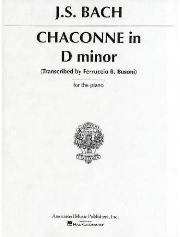 J.S. Bach Chaconne In D Minor (noty na sólo klavír) Ověřený