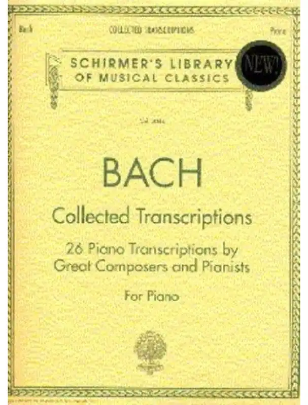 J.S. Bach Collected Transcriptions (noty na sólo klavír) Cenově Výhodný