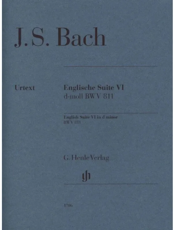 Top Prodej J.S. Bach English Suite no. 6 D minor BWV 811 (noty na klavír)