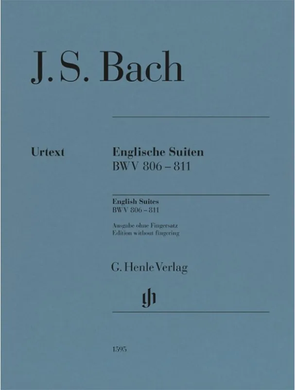 J.S. Bach English Suites BWV 806–811 Edition without fingering (noty na klavír) Cenová Bomba
