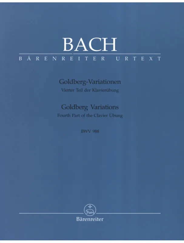 Autentický J.S. Bach Goldberg Variations BWV 988 (noty na klavír)