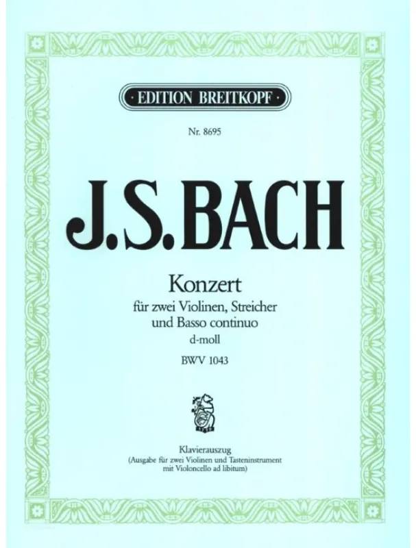 J.S. Bach Konzert d-moll BWV 1043 (noty na housle, klavír) Speciální Cena