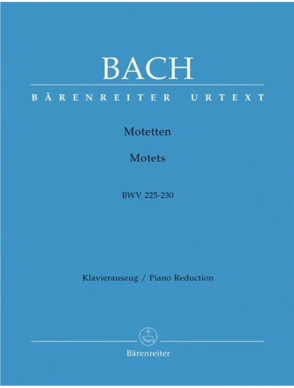 J.S. Bach Motets BWV 225-230 (noty na klavír, zpěv) Jen Po Omezenou Doba