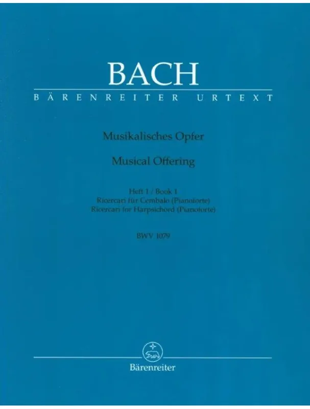 J.S. Bach Musical Offering BWV 1079 Book 1 (noty na klavír, cembalo) Dokud Zásoby Vydrží