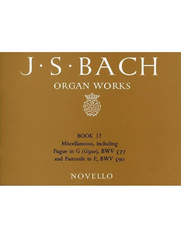 Autentický J.S. Bach Organ Works Book 12 (noty na varhany)