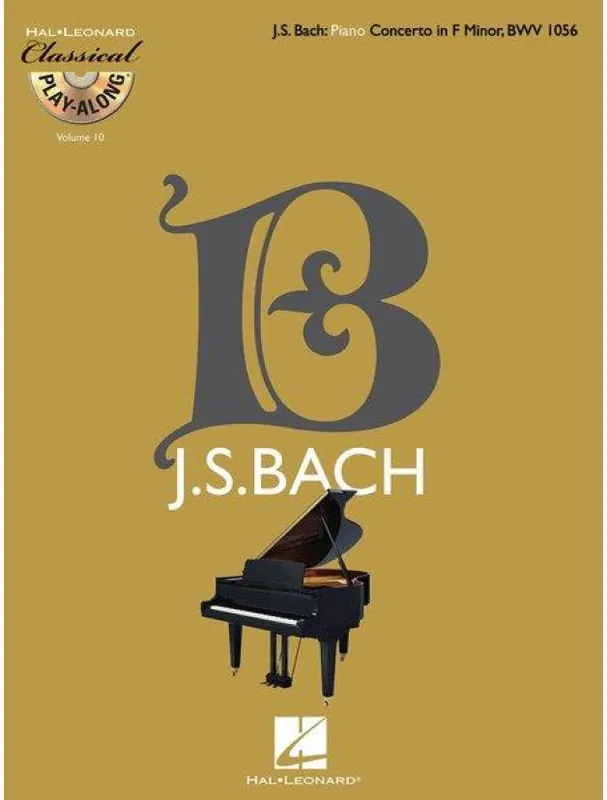J.S. Bach Piano Concerto in F Minor, BWV 1056 (noty na klavír) (+audio) Akce