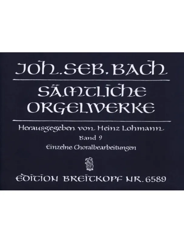 J.S. Bach Sämtliche Orgelwerke 9 (noty na varhany) Nová Kolekce