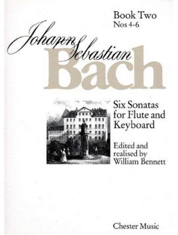J.S. Bach Six Sonatas For Flute And Keyboard Book Two Nos. 4-6 (noty na příčnou flétnu, klavír) Vysoce Kvalitní