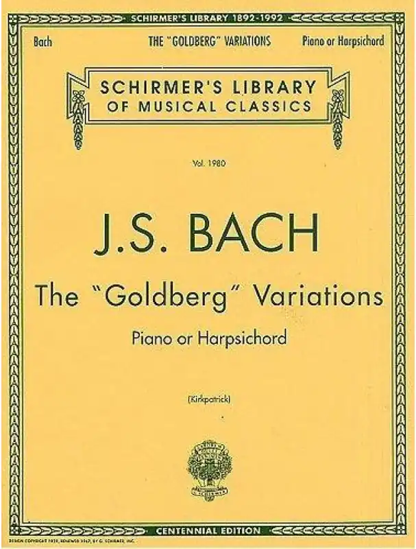 Nejprodávanější J.S. Bach The Goldberg Variations (noty na cembalo, klavír)