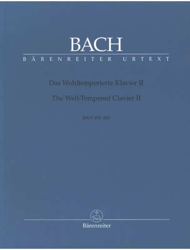 Časově Omezené J.S. Bach The Well-Tempered Clavier II - BWV 870-893 (noty na klavír)