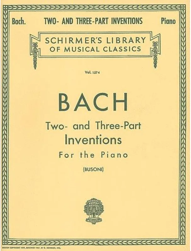 J.S. Bach Two And Three Part Inventions (noty na klavír) Novinka