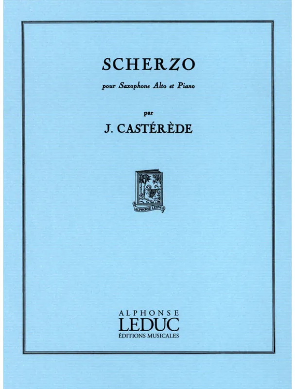 Ověřený Jacques Casterede Scherzo (noty na altsaxofon, klavír)