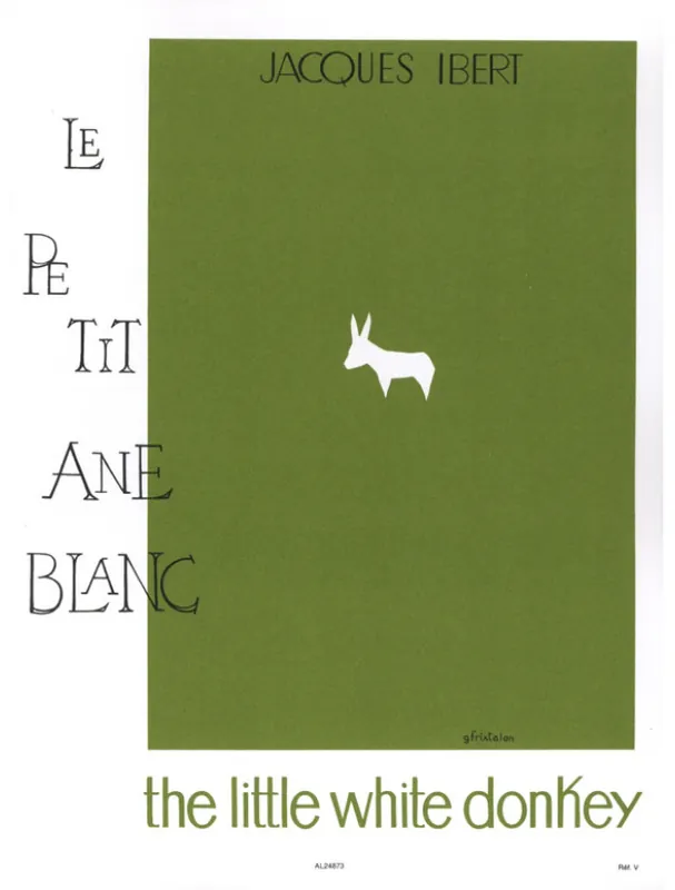 Akce Jacques Ibert The little white Donkey (noty na klavír)