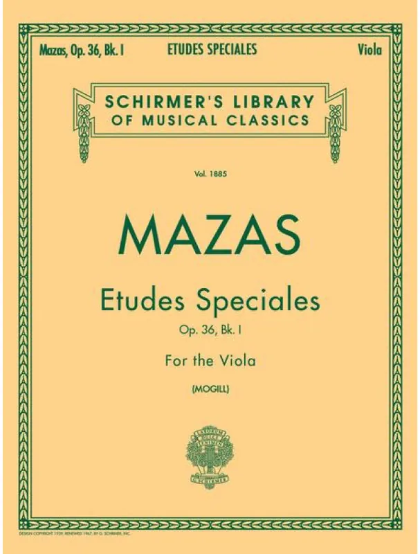 Cenově Výhodný Jacques-Féréol Mazas Etudes Speciales, Op. 36 - Book 1 (noty na violu)