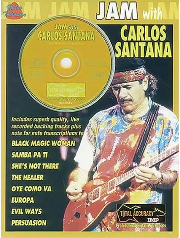 Jam With Carlos Santana (tabulatury, noty, akordy, kytara) (+audio) Bezpečná Platba
