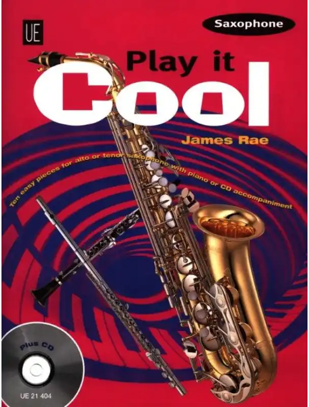 Sleva James Rae Play It Cool (noty na saxofon, klavír)(+audio)