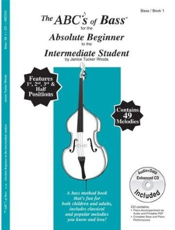 Janice Tucker Rhoda The ABCs Of Bass For The Absolute Beginner To The Intermediate Student (noty na kontrabas) (+audio) Expresní Doručení