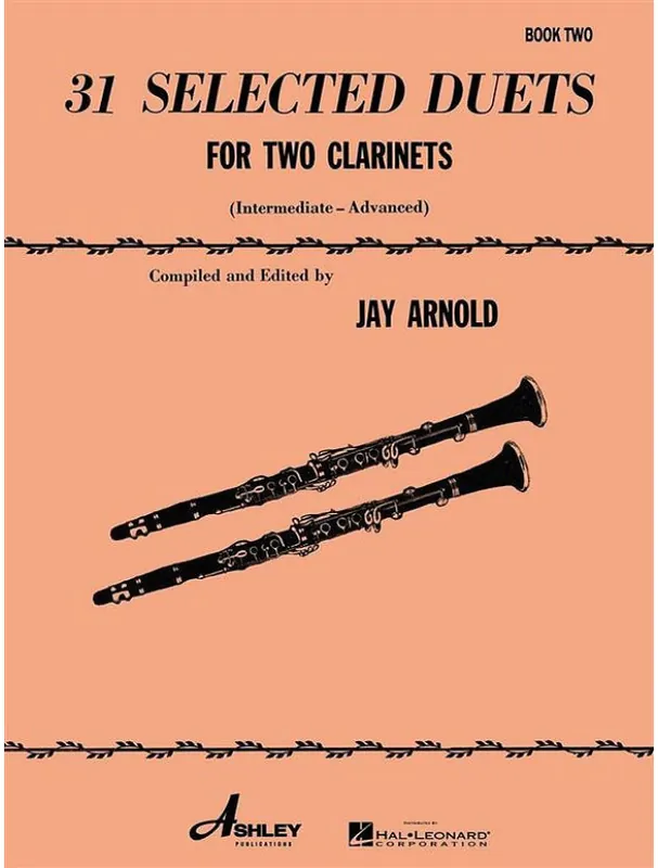 Jen Po Omezenou Doba Jay Arnold 31 Selected Duets for Two Clarinets Book 2 (noty pro 2 klarinety)