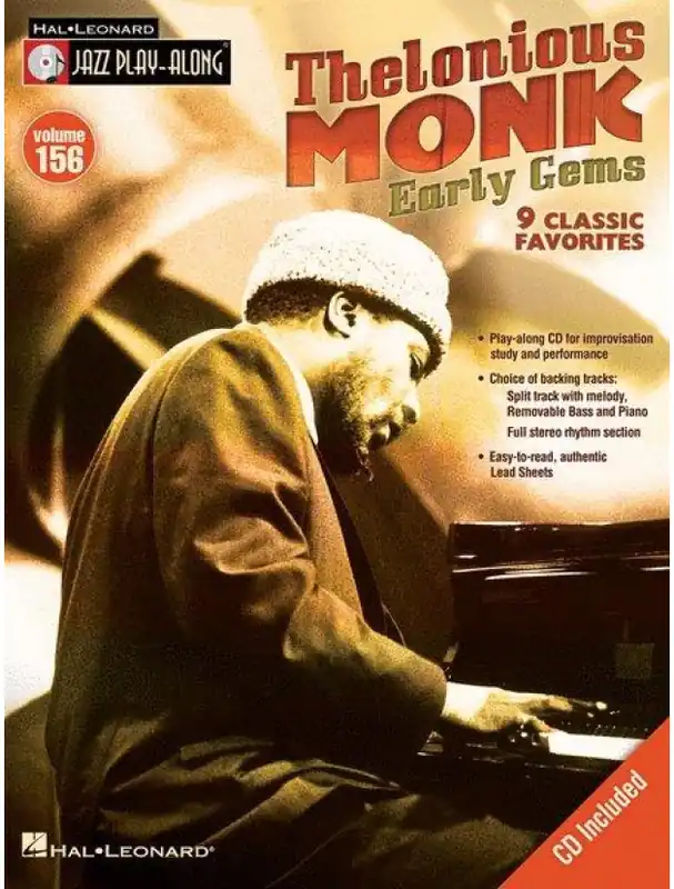 Nejlepší Volba Jazz Play-Along 156 Thelonious Monk Early Gems (noty na nástroje C, Eb, Bb, basového klíče) (+audio)