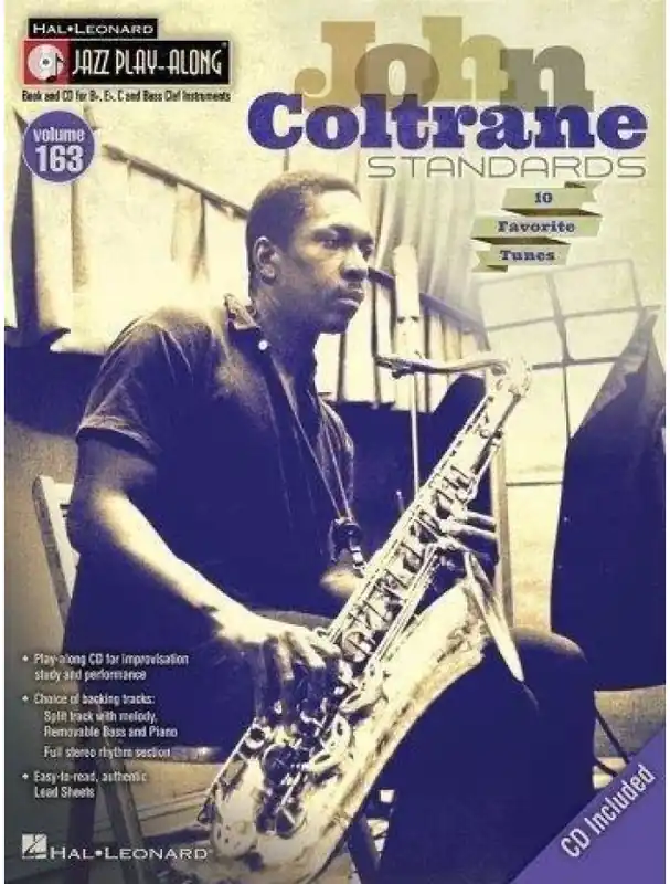 Jazz Play-Along 163 John Coltrane Standards (noty na nástroje C, Eb, Bb, basového klíče) (+audio) Cenově Výhodný