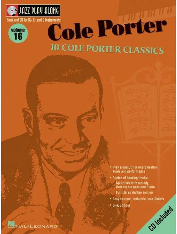 Expresní Doručení Jazz Play-Along 16 Cole Porter (noty na nástroje C, Eb, Bb) (+audio)
