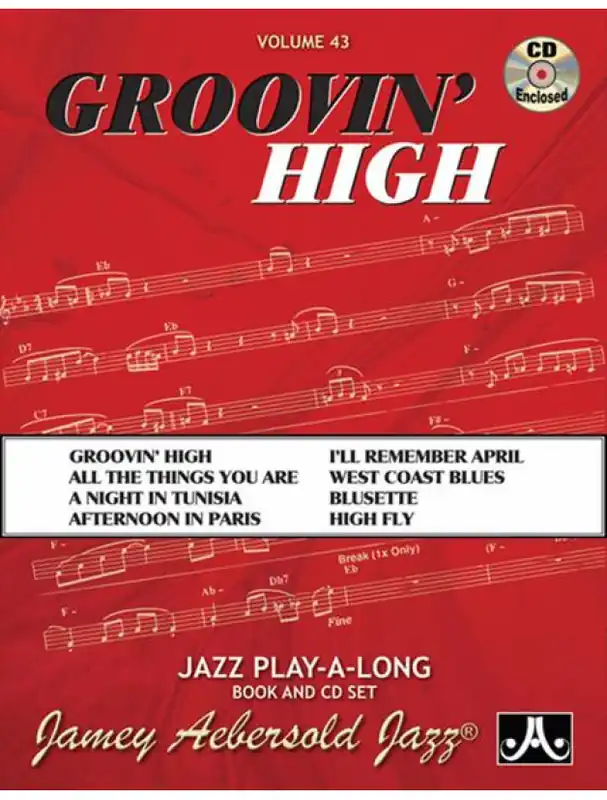 Výprodej Jazz Play-Along 43 Groovin‘ High (noty na nástroje C, Eb, Bb, basového klíče) (+audio)