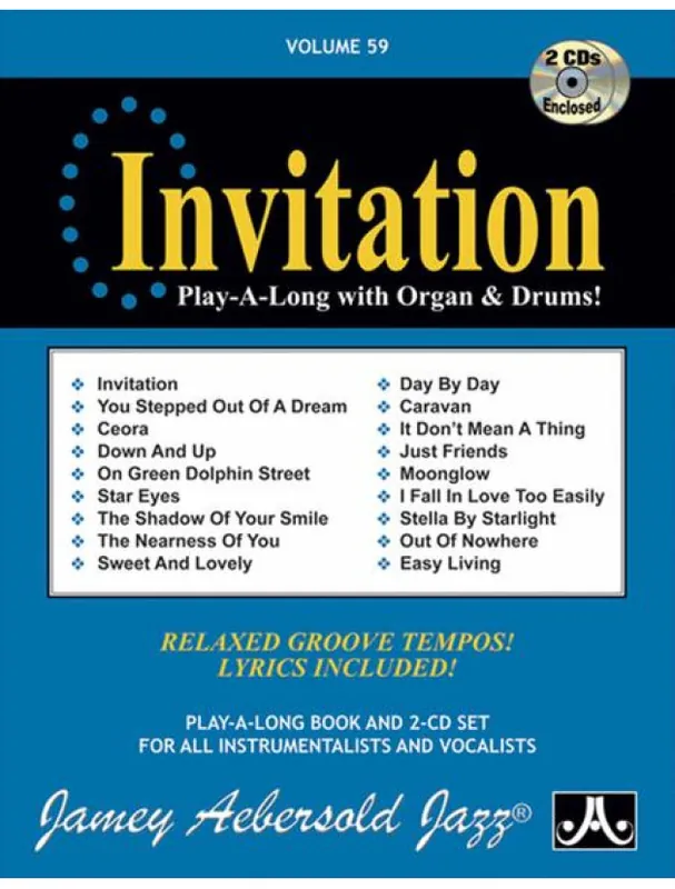 Jazz Play-Along 59 Invitation (noty na nástroje C, Eb, Bb, basového klíče) (+audio) Sezónní Sleva