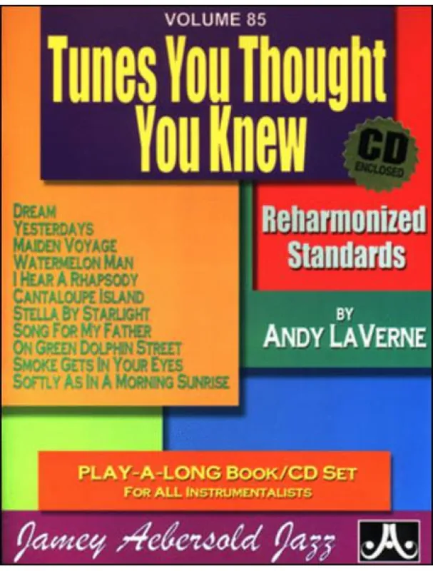 Objednat Nyní Jazz Play-Along 85 Andy Laverne - Tunes You Thought You Knew (noty na nástroje C, Eb, Bb, basového klíče) (+audio)