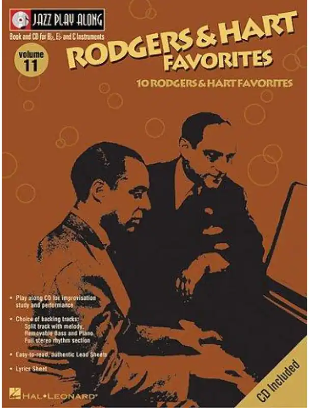Jazz Play-Along Volume 11 - Rodgers And Hart Favourites (noty, nástroje C, Eb, Bb) (+audio) Ověřený