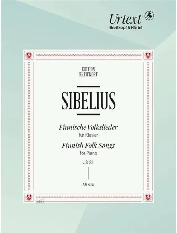 Jean Sibelius Finnische Volkslieder JS 81 (noty na klavír) Horká Nabídka