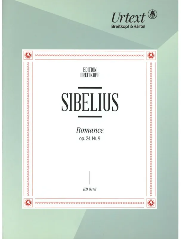 Nejlepší Volba Jean Sibelius Romance Op. 24 Nr. 9 (noty na klavír)