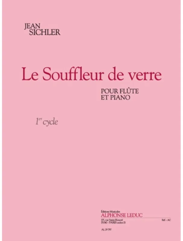 Jean Sichler Le souffleur de verre (noty na příčnou flétnu, klavír) Kup Teď
