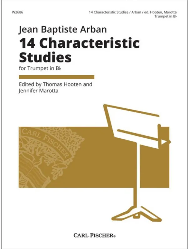 Jean-Baptiste Arban 14 Characteristic Studies (noty na trubku) Super Cena