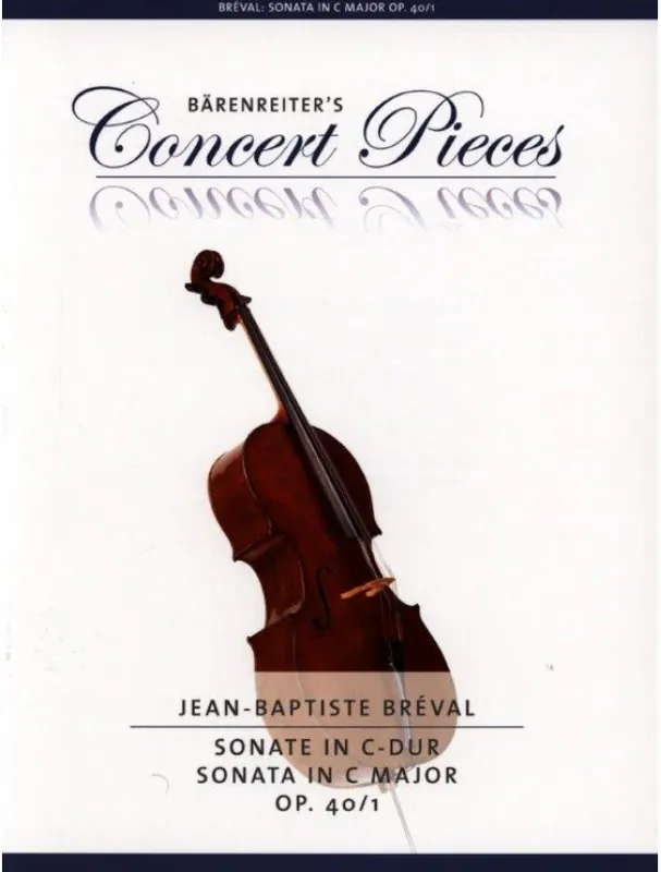 Sleva Jean-Baptiste Breval Sonata in C Major Op. 40/1 (noty na violoncello, klavír)
