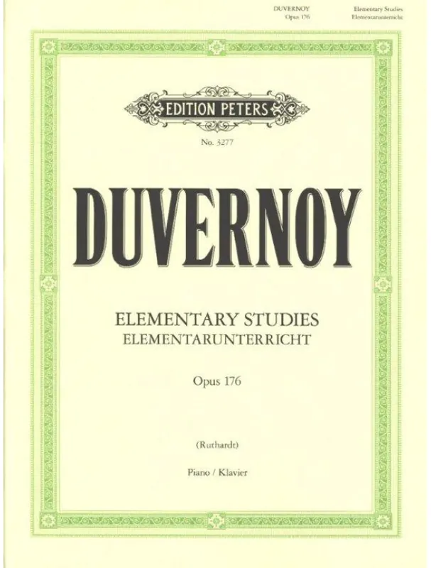 Aktuální Jean-Baptiste Duvernoy Elementary Studies Op. 176 (noty na klavír)