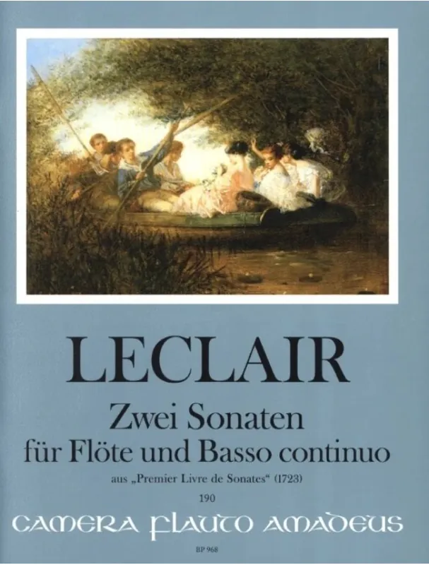 Jean-Marie Leclair 2 Sonaten aus Premier Livre De Sonates (noty na příčnou flétnu, basso continuo) Super Cena