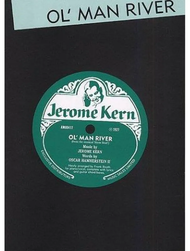 Originální Jerome Kern Ol‘ Man River (Showboat) (noty na klavír, zpěv, akordy na kytaru)