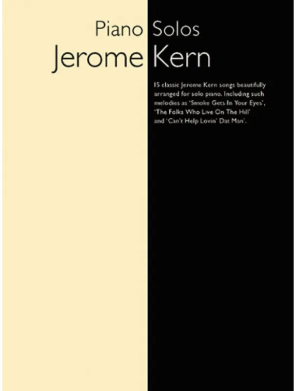 Jerome Kern Piano Solos (noty na klavír) Oblíbený