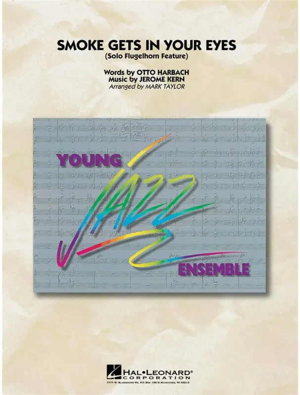 Jerome Kern Smoke Gets in Your Eyes (noty pro školní jazzový orchestr, party, partitura) Nejlepší Volba