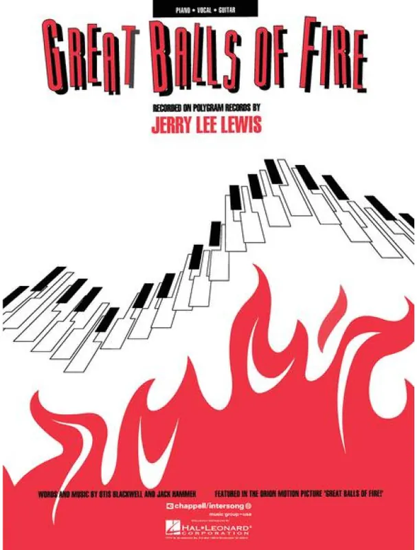 Koupit Online Jerry Lee Lewis Great Balls of Fire (noty na klavír, zpěv, akordy)