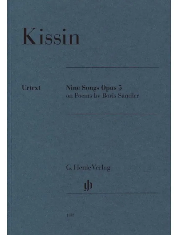 Jevgenij Kissin Nine Songs Opus 5 On Poems by Boris Sandler (noty na klavír, zpěv) Novinka