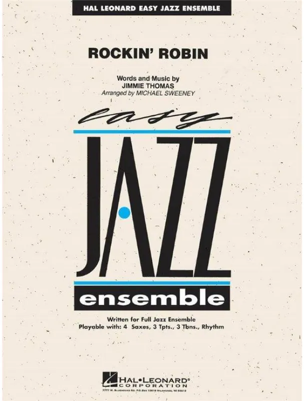 Nízká Cena Jimmie Thomas Rockin‘ Robin (snadné noty pro jazzový orchestr, party, partitura)