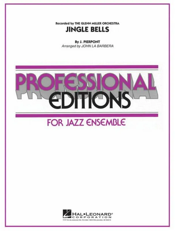 Poslední Šance Jingle Bells by The Glenn Miller Orchestra (noty pro jazzový orchestr, party, partitura)