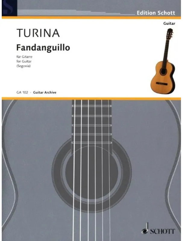 Kup Teď Joaquín Turina Fandanguillo op. 36 (noty na kytaru)